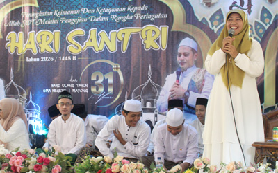 Pengajian Hari Santri dan Ulang Tahun SMAN 1 Mayong